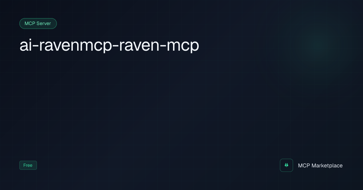 Raven MCP Server - Design intelligence for AI-generated UI — principles ...