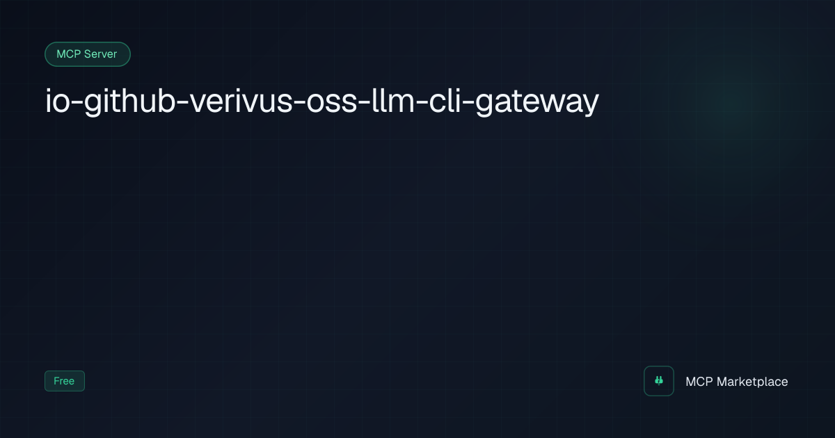 Llm Cli Gateway MCP Server - Unified MCP gateway to Claude Code, Codex ...